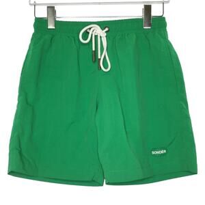 Sonder New York XS Mens Drawstring Pull On Shorts Trunks Green